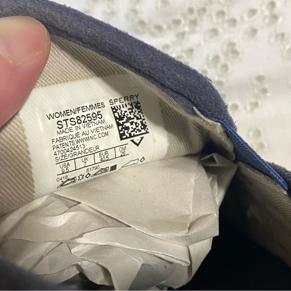 Sperry navy suede slip on sneakers size 9.5 - Picture 8 of 11